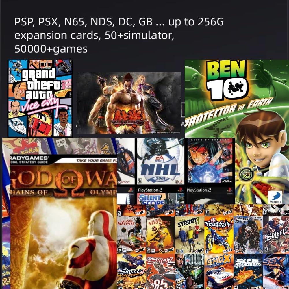 CRUPED 2025 3D New Old School Retro Game Console, Nostalgia Gaming Stick, Classic Video Games with 4K HDMI, 30,000+ Games and 20 Emulators, Upgraded Dual 2.4G Wireless Controllers 64GB 1