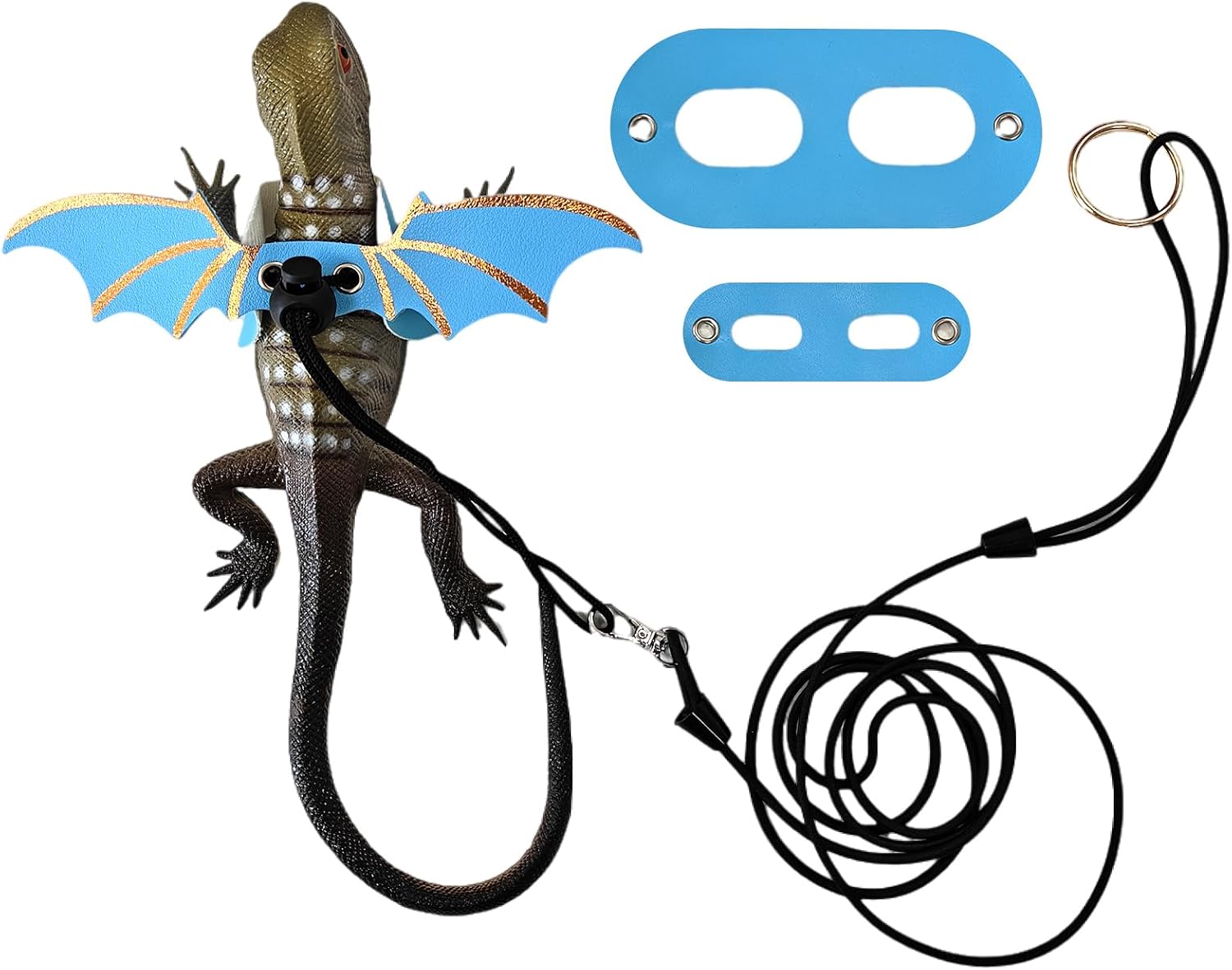 Dinosaur Wing Reptile Harness Set, S/M/L Adjustable Small Pets