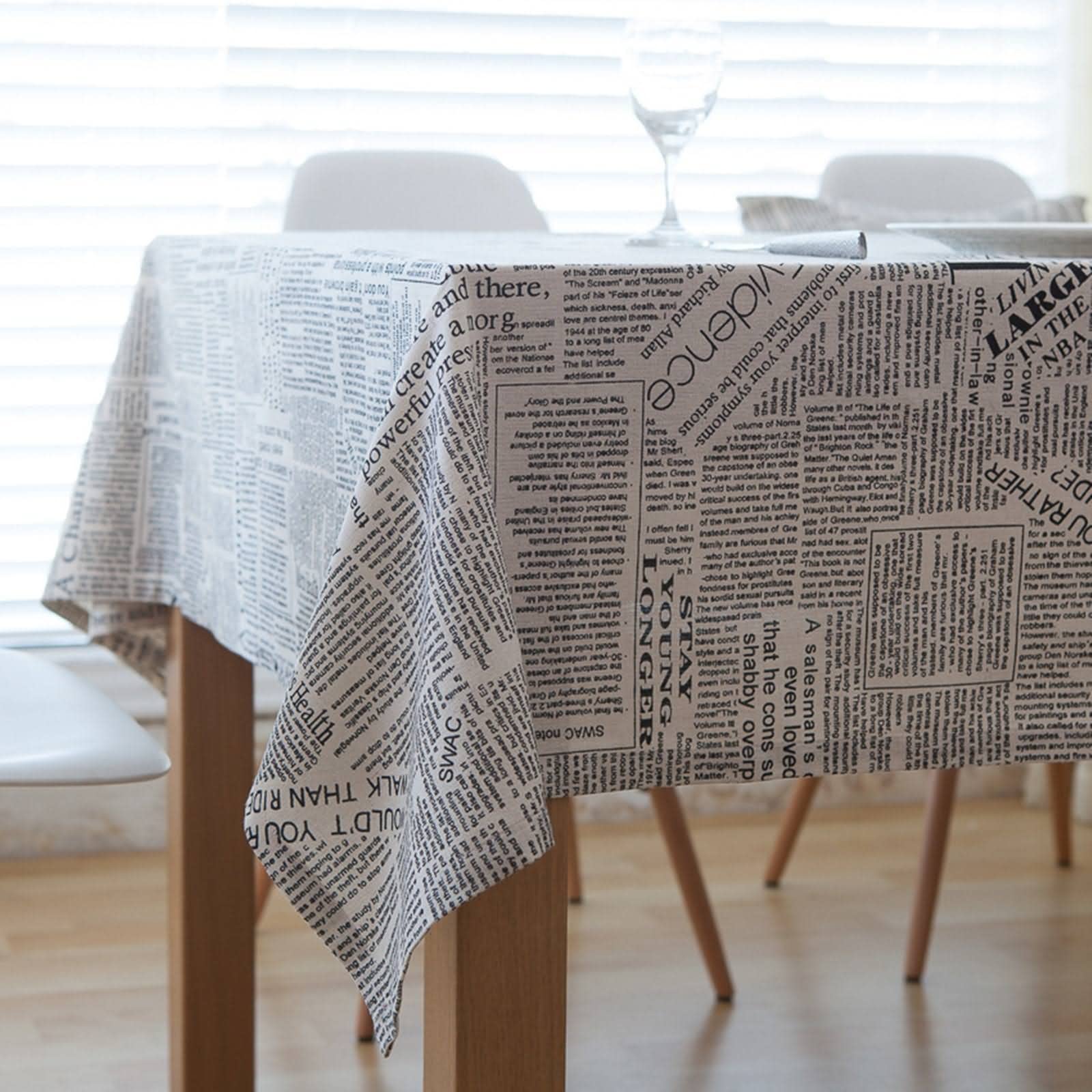 Mantel Mesa 4 Personas Manteles Individuales Lavables Papel De Letras En Inglés Impreso Antideslizante Rectangular Encerados Gris Sabana Algodon Protección Decoración 140X220Cm