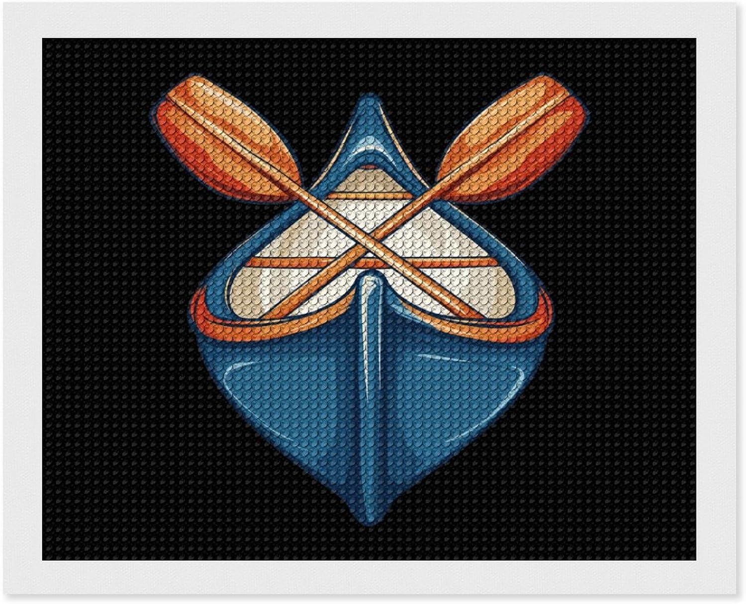 Paddling Canoe Rower Canoer Rowing Paddler Diamond Painting Kits for Adults Full Dril Paint Diamond Art Wall Decor
