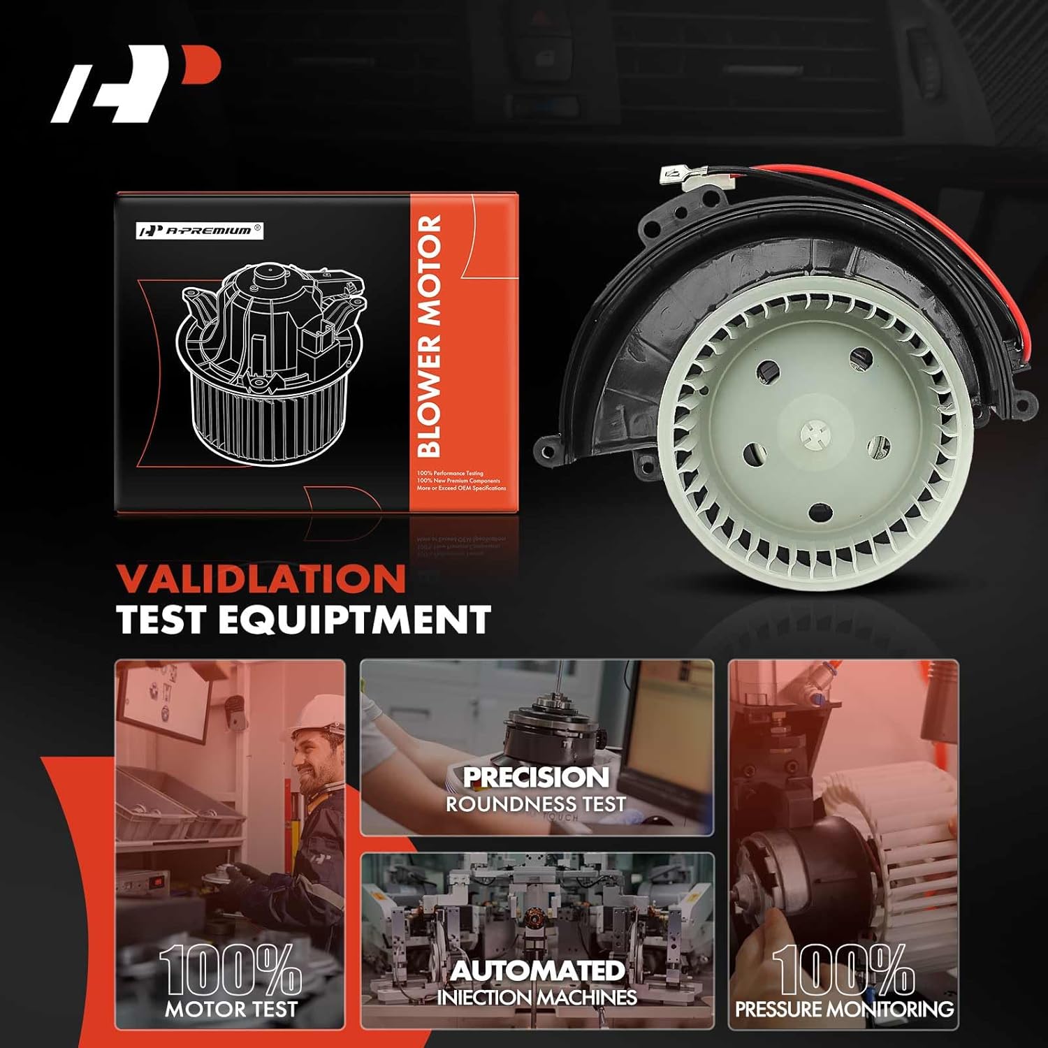 A-Premium Front HVAC Heater Blower Motor Compatible with Saturn Astra 2008-2009, L4 1.8L, Hatchback