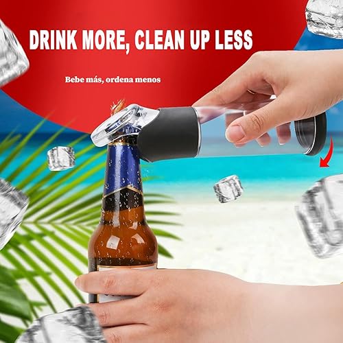 Miniatura 6 de Abrebotellas con captador de tapas, abridor de botellas de cerveza, regalos para hombres y amantes de la cerveza