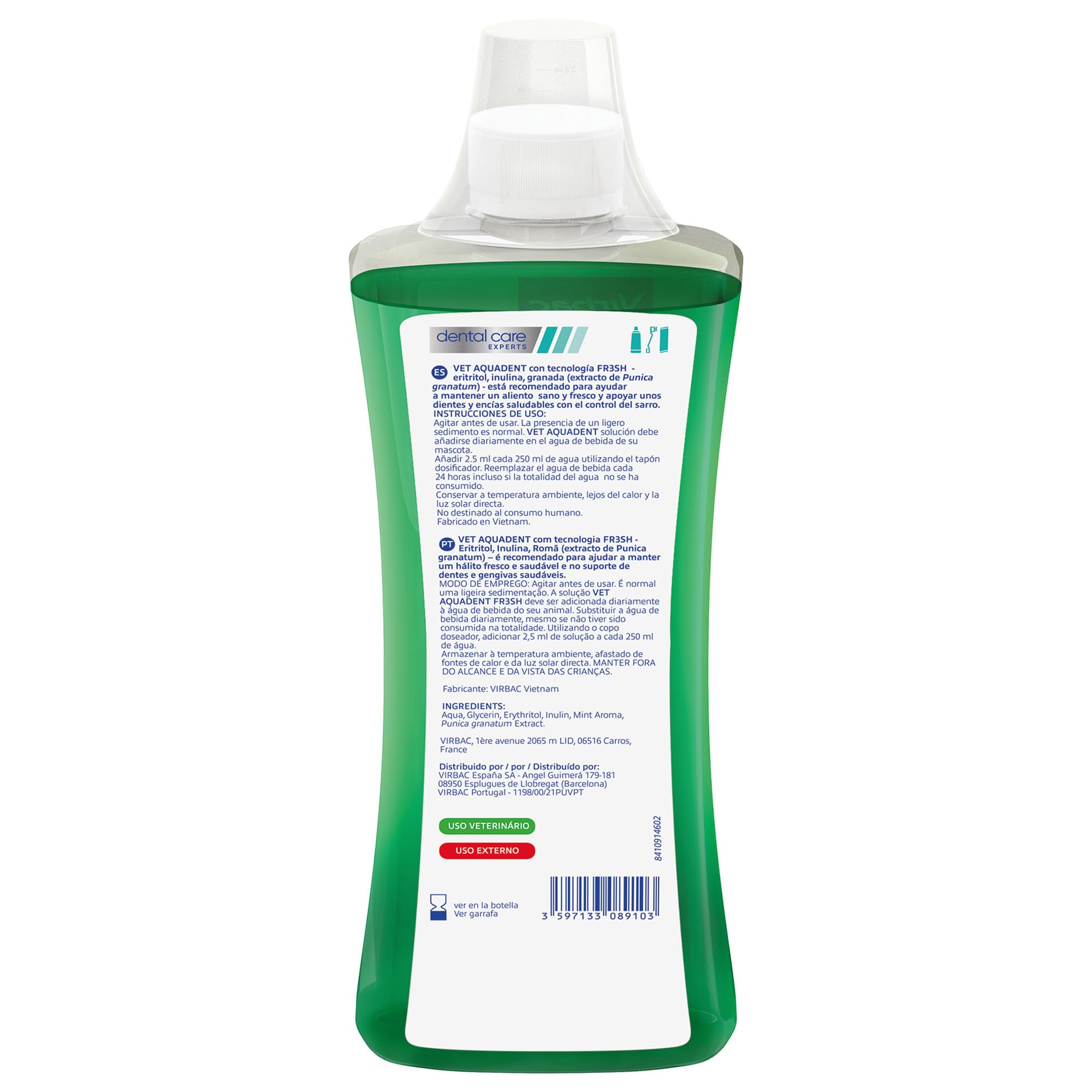 Virbac - Vet Aquadent, 500ml