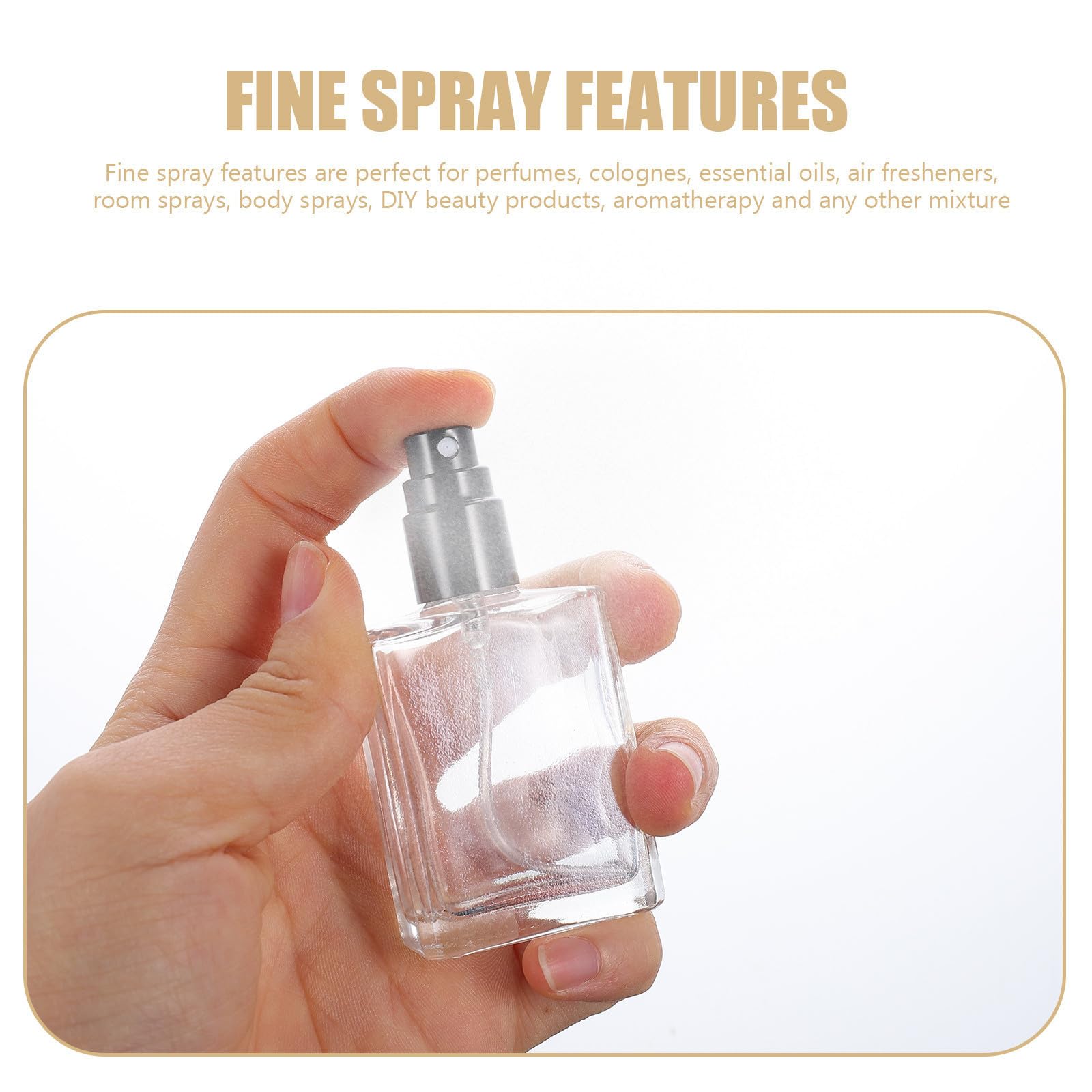 Zerodeko 12 Piezas Frascos de Perfume de Vidrio Transparente 15ml
