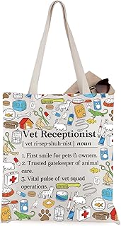 Mala de mão para recepcionista veterinário, presente veterinário, presente veterinário, enfermeiro, veterinário, recepcionista, agradecimento, merchandising
