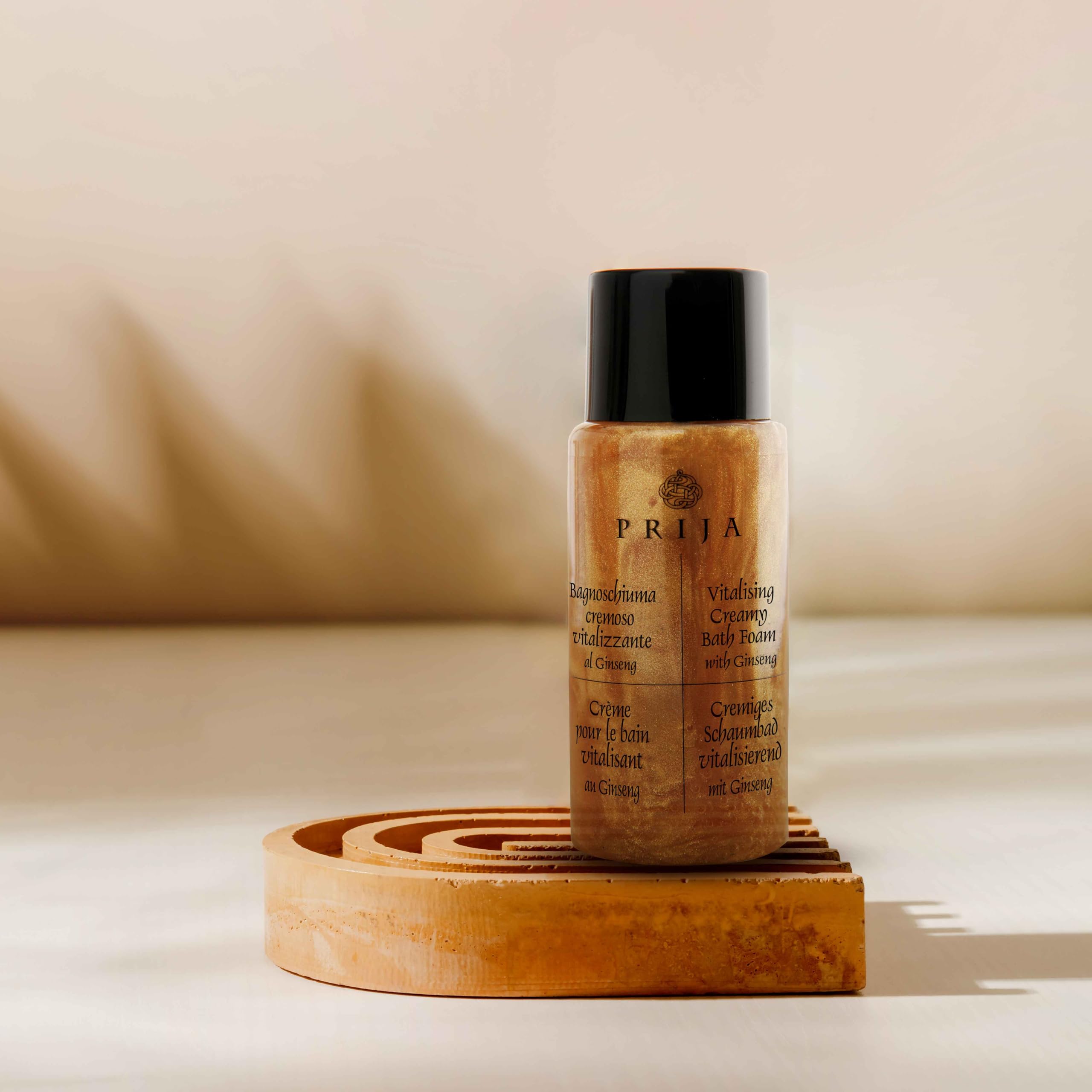 Prija Bagnoschiuma Cremoso Vitalizzante 40 ml - Confezione da 216 Pezzi - VEGANOK Certificato, Formula Naturale con Estratti Vegetali, Ideale per Hotel, Spa e B&B, Made in Italy by Gfl