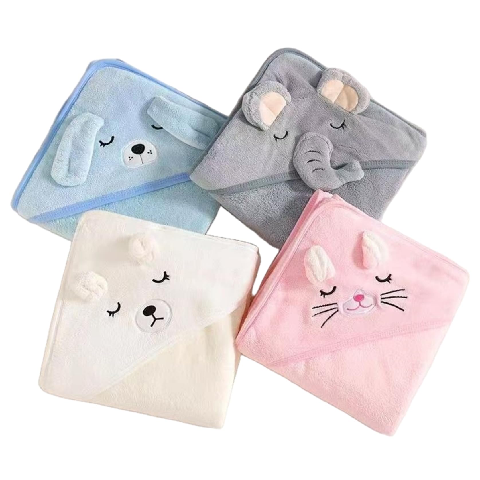 Serviettes de bain bébé à capuche en polaire pour câliner votre nouveau-né