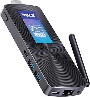 MeLE Fanless PC Stick PCG02 with Win 11 Pro N100 8GB 128GB,Mini Desktop Computer Stick,Support 4K HDMI,PXE Unlocked Bios, Micro PC Auto Power on Industry IoT Media Business Office Digital Signage