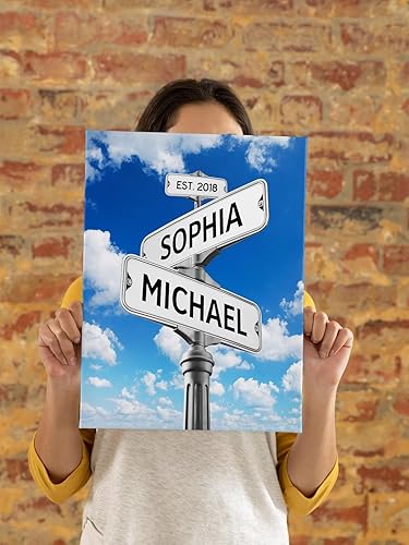 Miniatura 4 de Regalos personalizados para pareja para ella, impresión personalizada de letrero de calle, regalo para aniversario, boda, regalo para cumpleaños, el