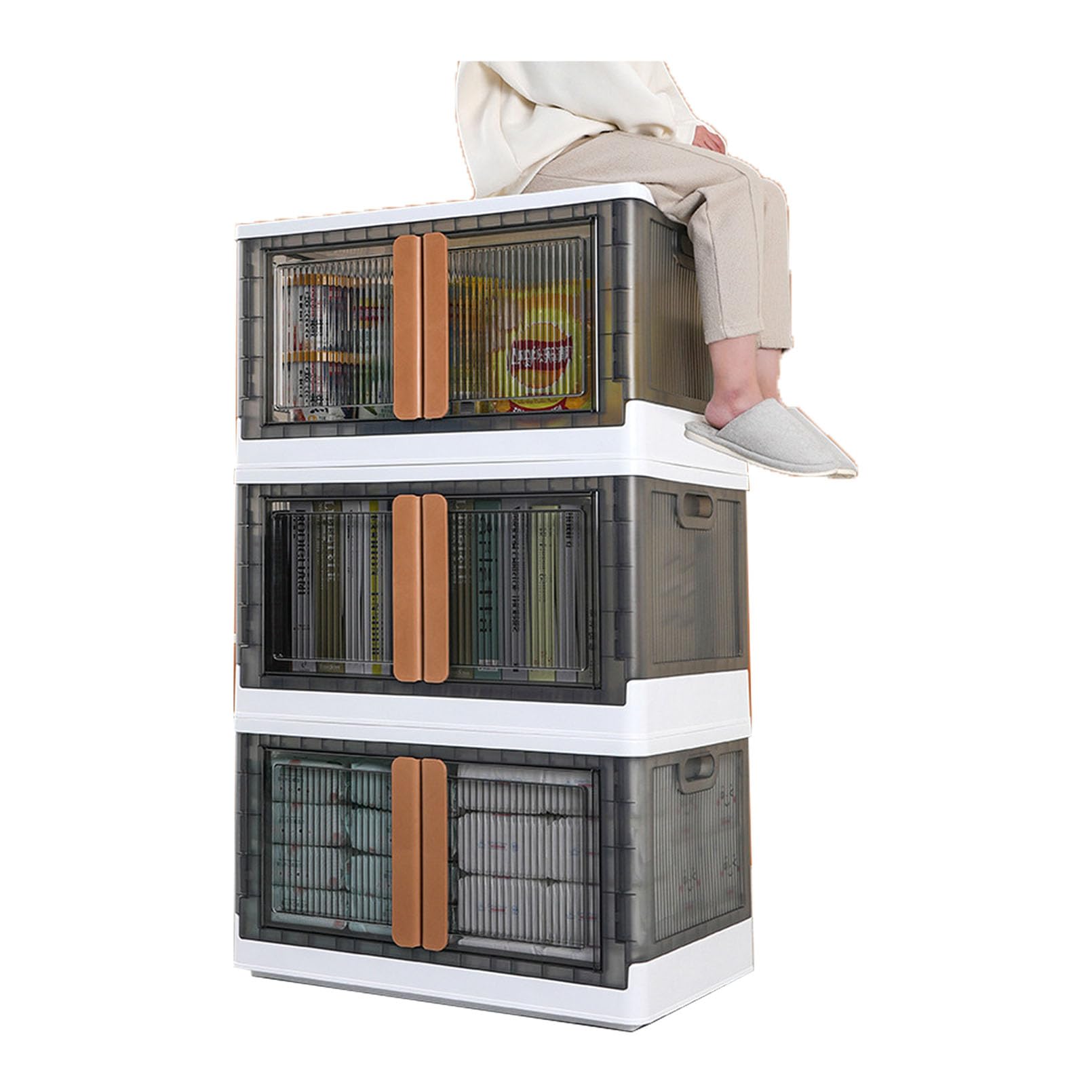 Boîte de rangement avec couvercle pour placard fini le désordre des jouets
