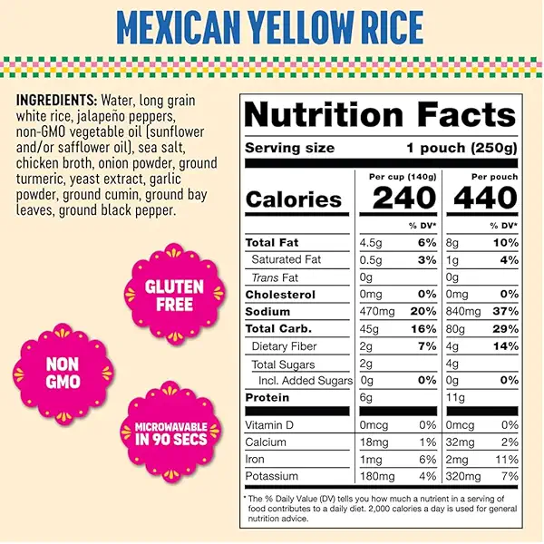 Somos, Rice Mexican Yellow, 8.8 Ounce 2
