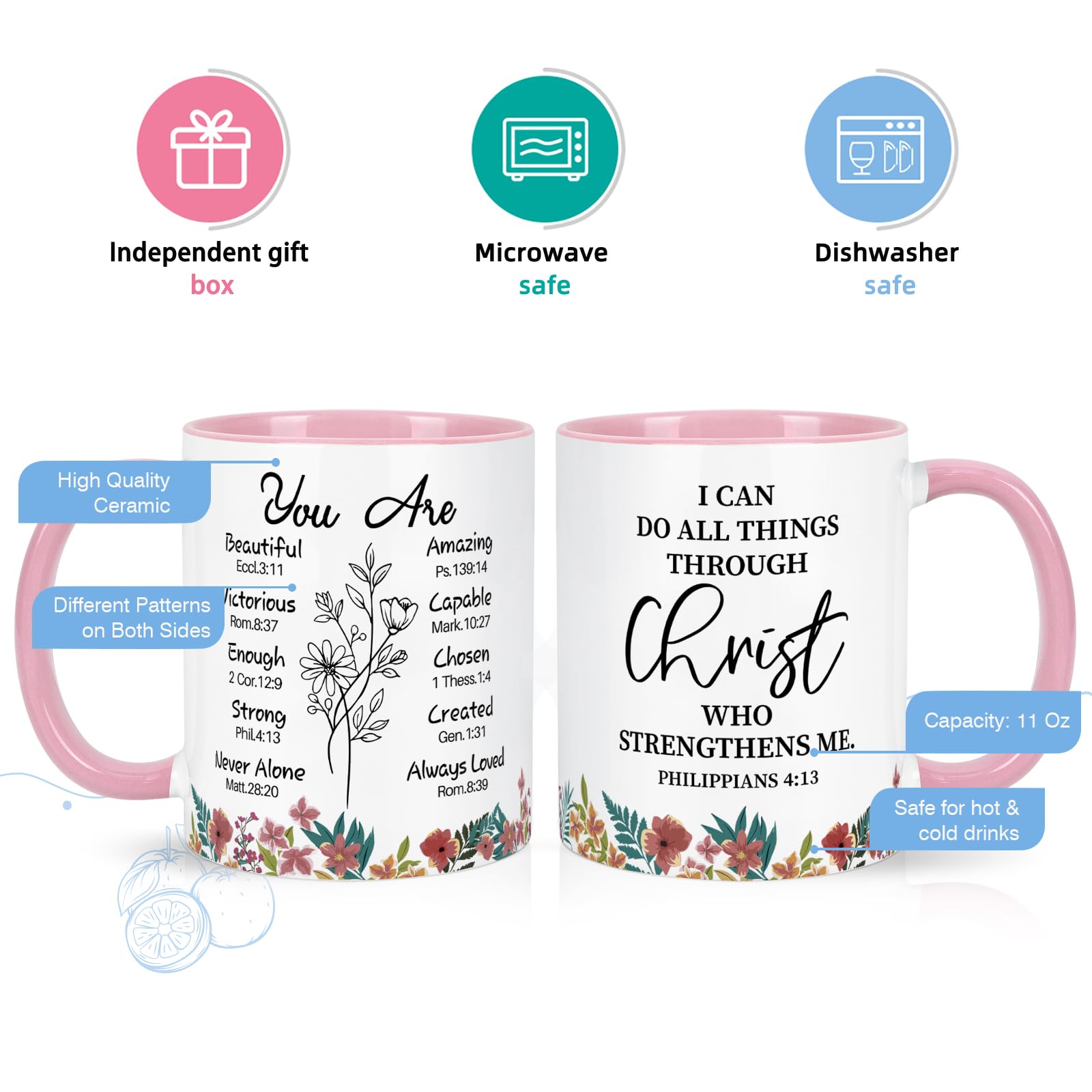 Cadeaux Chrétiens Pour Femme, Tasses à Café Inspirantes