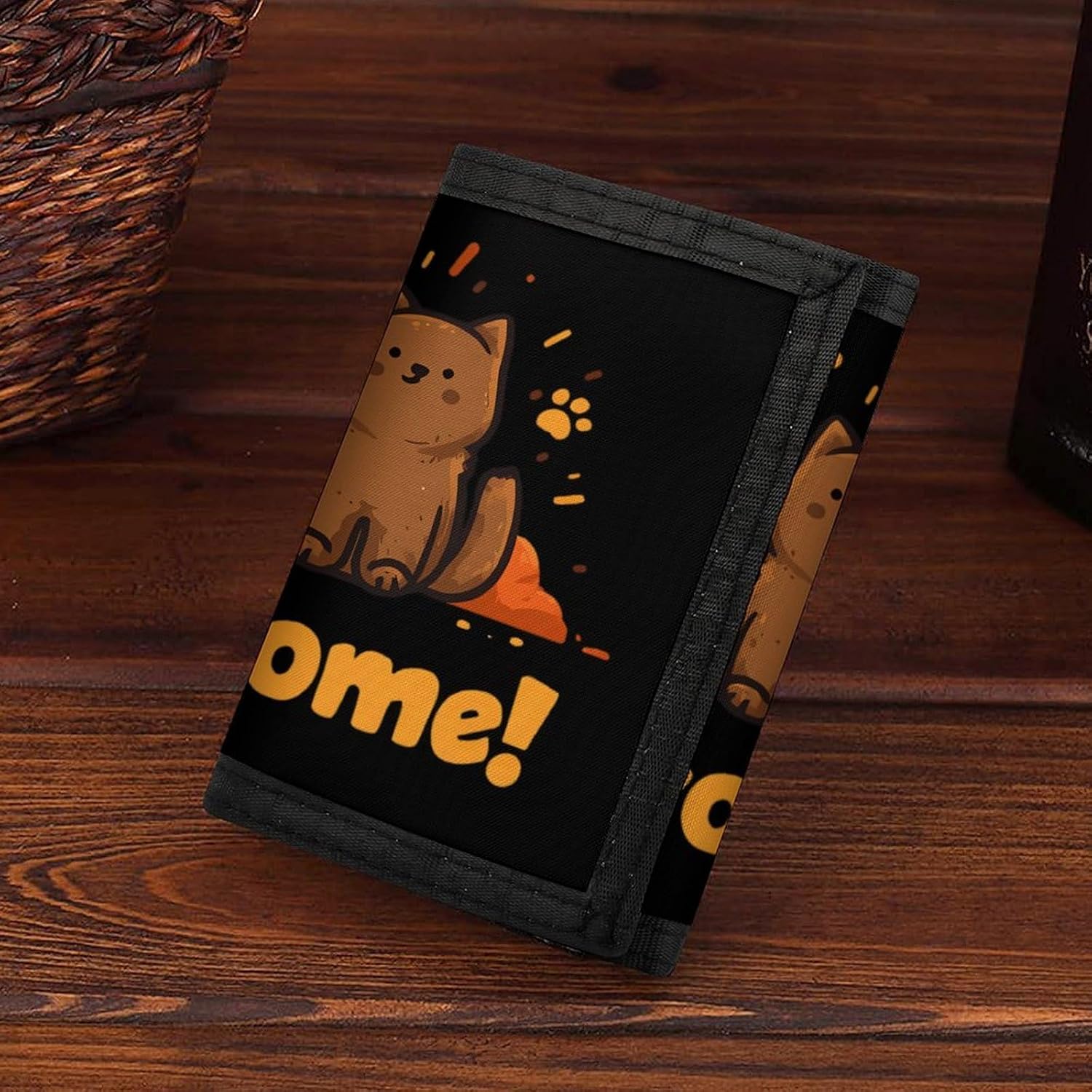 Pawsome Awesome Pets Trifold Slim Wallet Front Pocket With Money Clip And ID Credit Card Slots For Travel Work