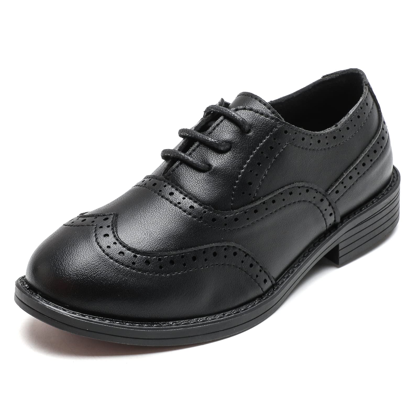 DADAWEN Jungen Schnürhalbschuhe Schule Uniformschuhe Anzugschuhe
