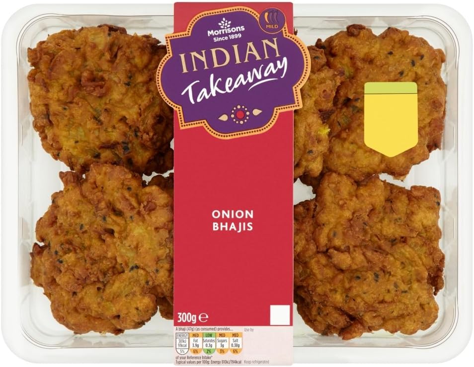 Morrisons Indian Takeaway Onion Bhajis, 300g Amazon.co.uk Grocery