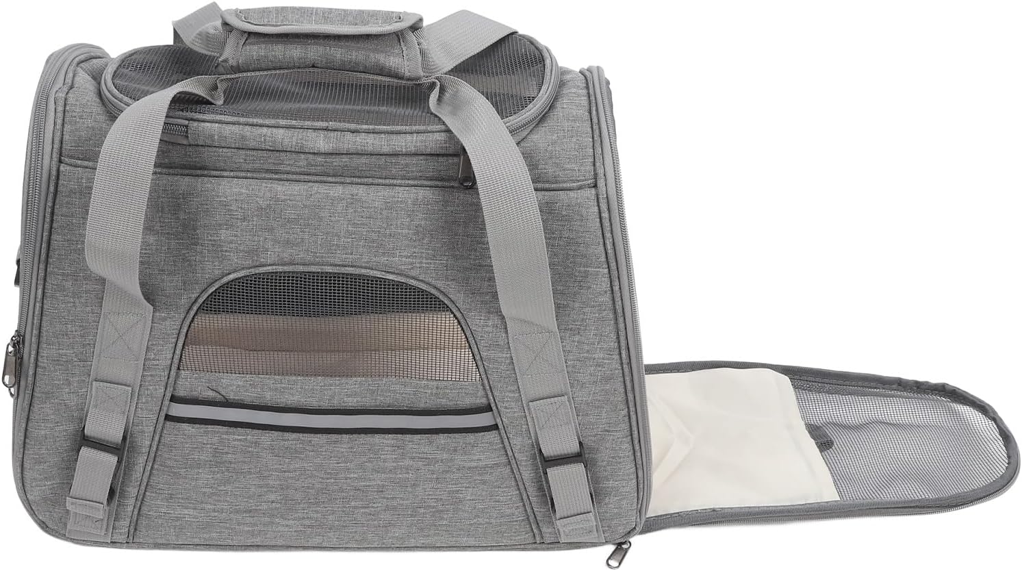 Large Capacity Dog Carrier Bag, Soft Sided Pet Travel Carrier with Space Capsule Design, Breathable Multi Functional Cat and Small Dog Carrier for Outdoor Use