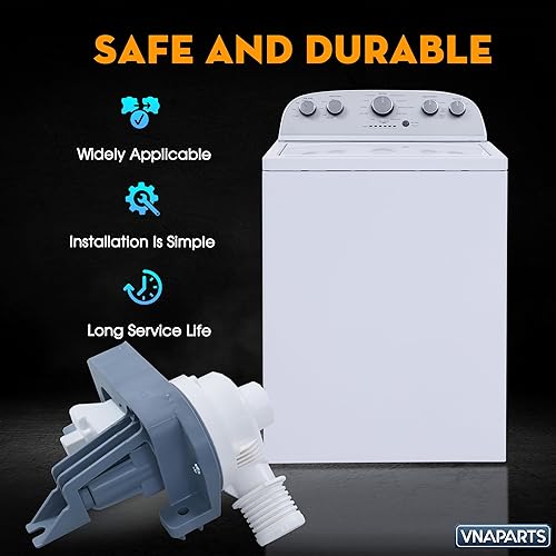 Miniatura 7 de Bomba de drenaje de lavadora W10876600 W10727777 para Whirlpool Cabrio, B25-3a04 Bomba de drenaje para Maytag Bravos xl W10876600VP, AP6004933,