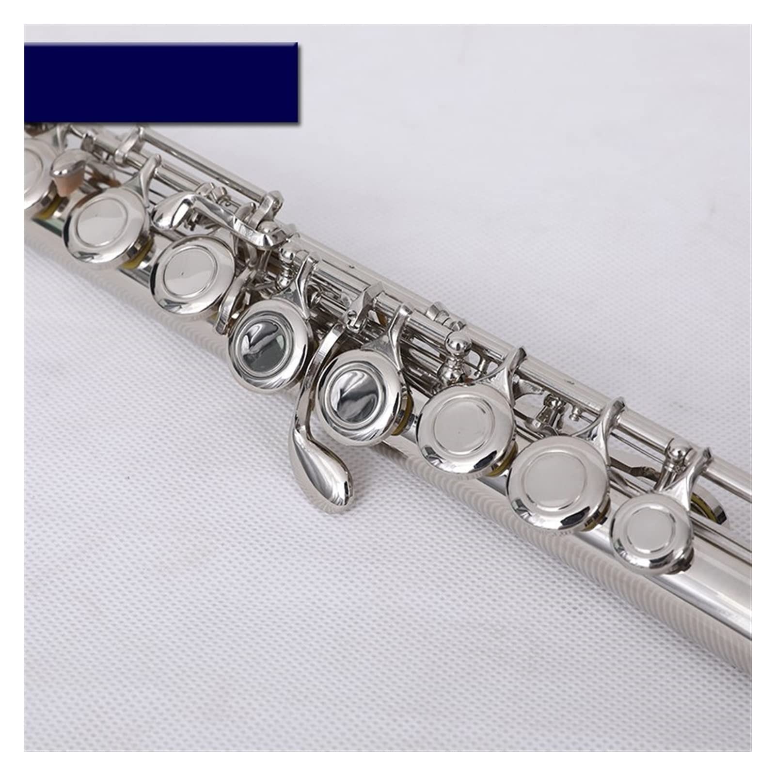16/17 Schließen/Offene Löcher C Schlüsselflöte Cupronickel Nickel/Versilbert Flöte Mit E-Taste Querflöte (Color : 16 Closed Nickel)