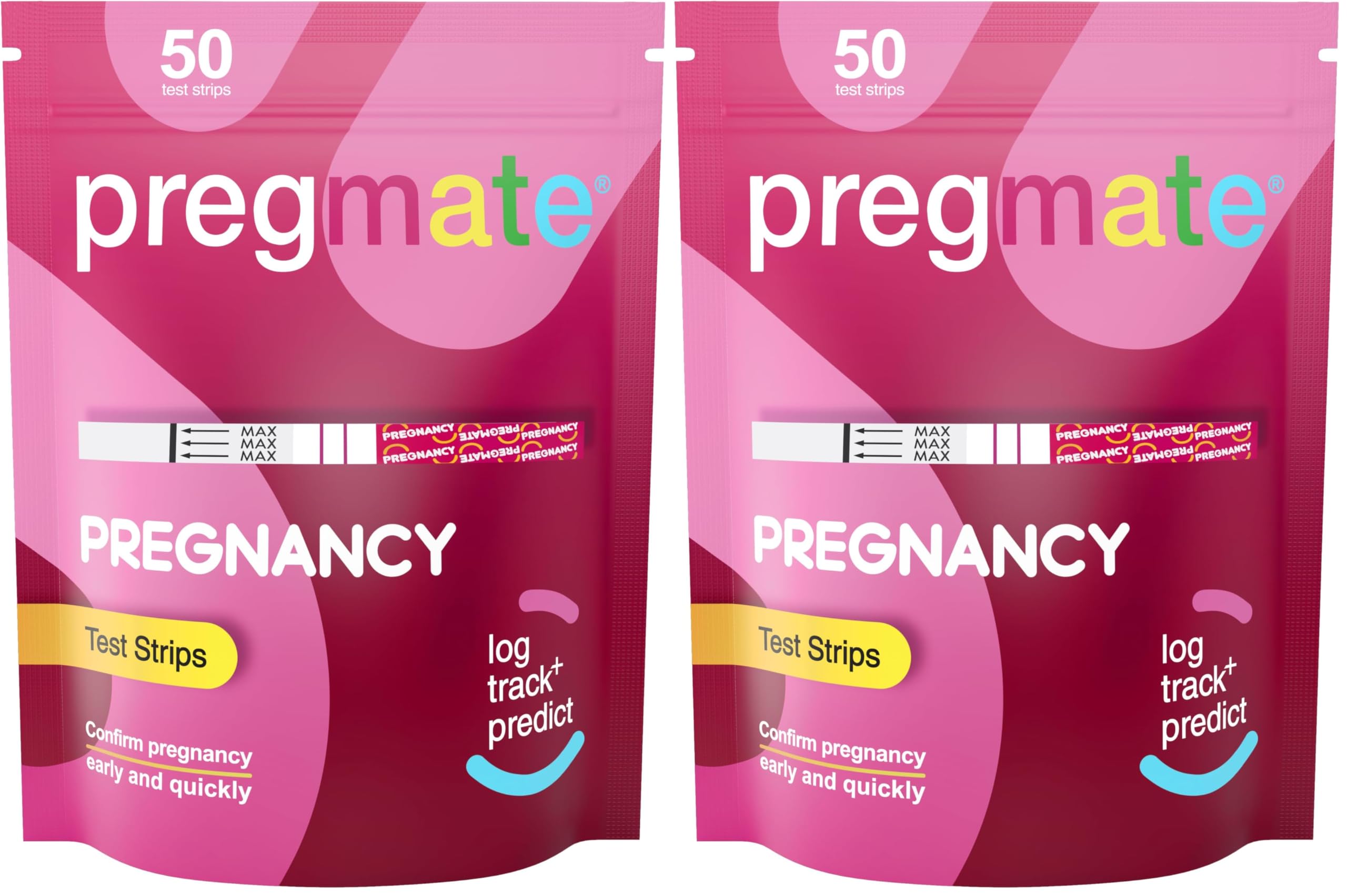 Pregmate 50 Pregnancy Test Strips (50 Count) (Pack of 2)