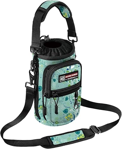 Miniatura 105 de NATURE PIONEOR Water Bottle Holder with Strap,Water Bottle Carrier Bag Sling Sleeve with Adjustable Shoulder Strap & Handle and Large Phone Pocket