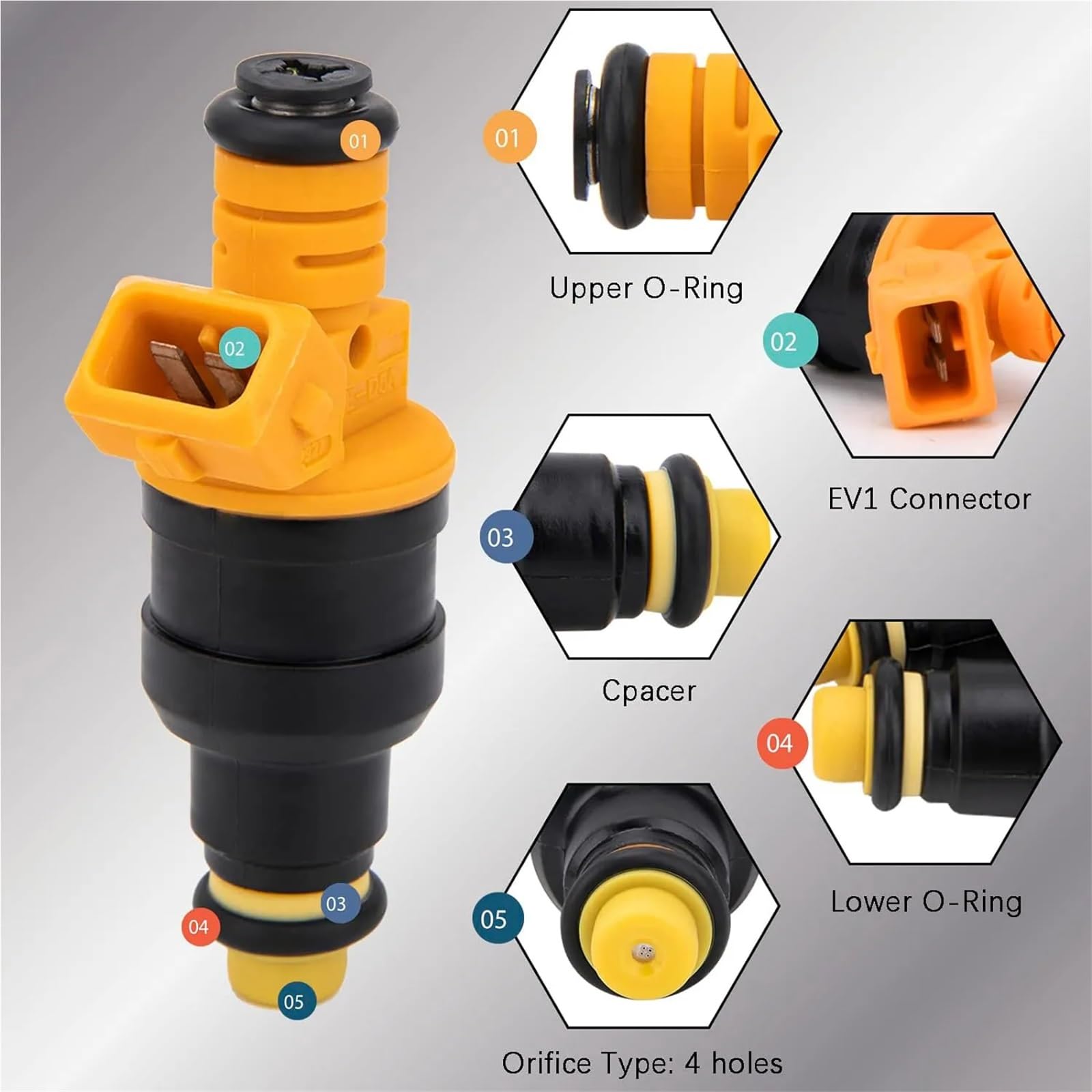 Zestaw do wtryskiwacza Pasuje do Forda 4.6 5.0 8L 8 sztuk wtryskiwaczy paliwa 0280150943