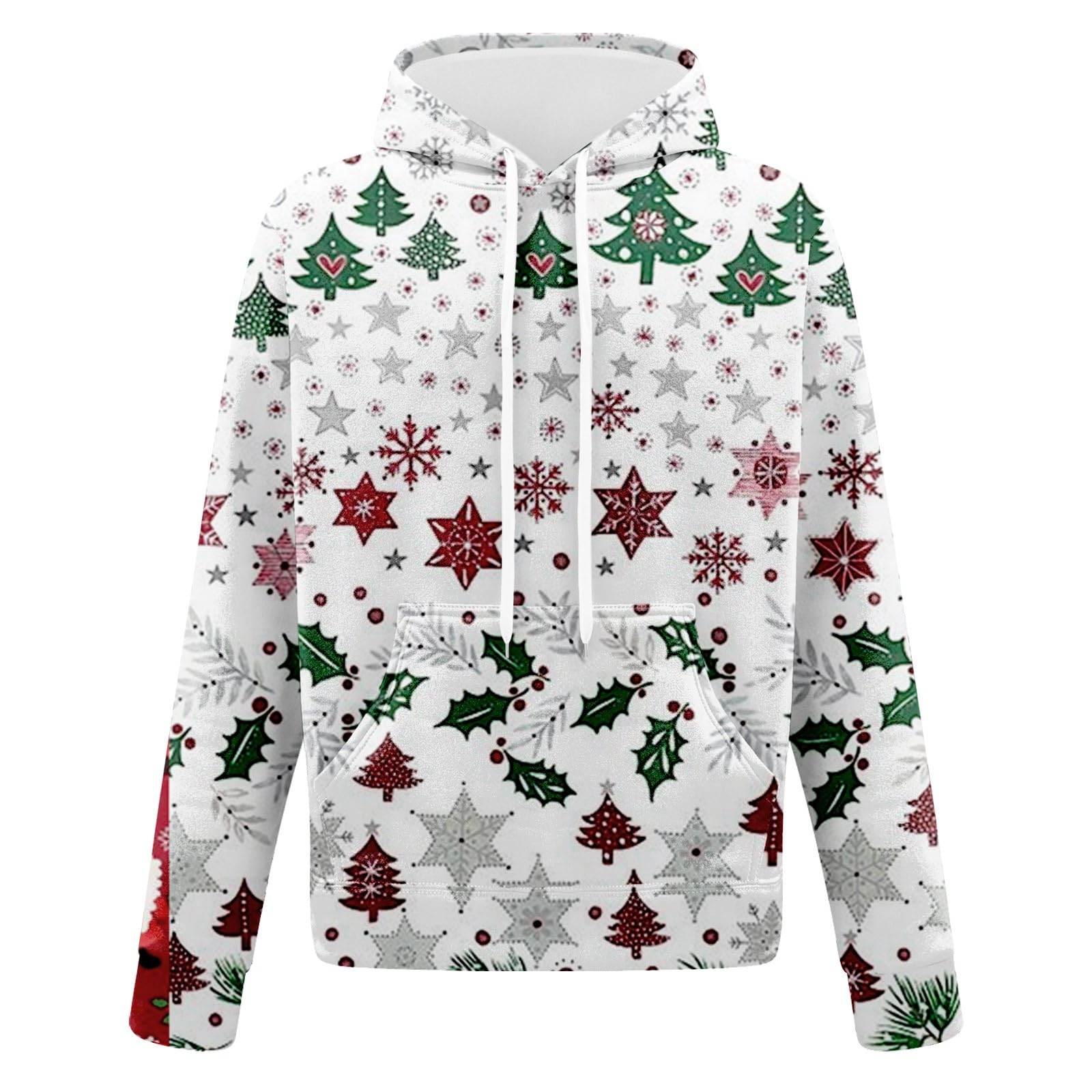 Conjunto de 2 piezas de Navidad para hombre, divertidos trajes de copo de nieve y renos, sudadera de manga larga con capucha y pantalones deportivos, conjuntos de correr, para vacaciones, deportes