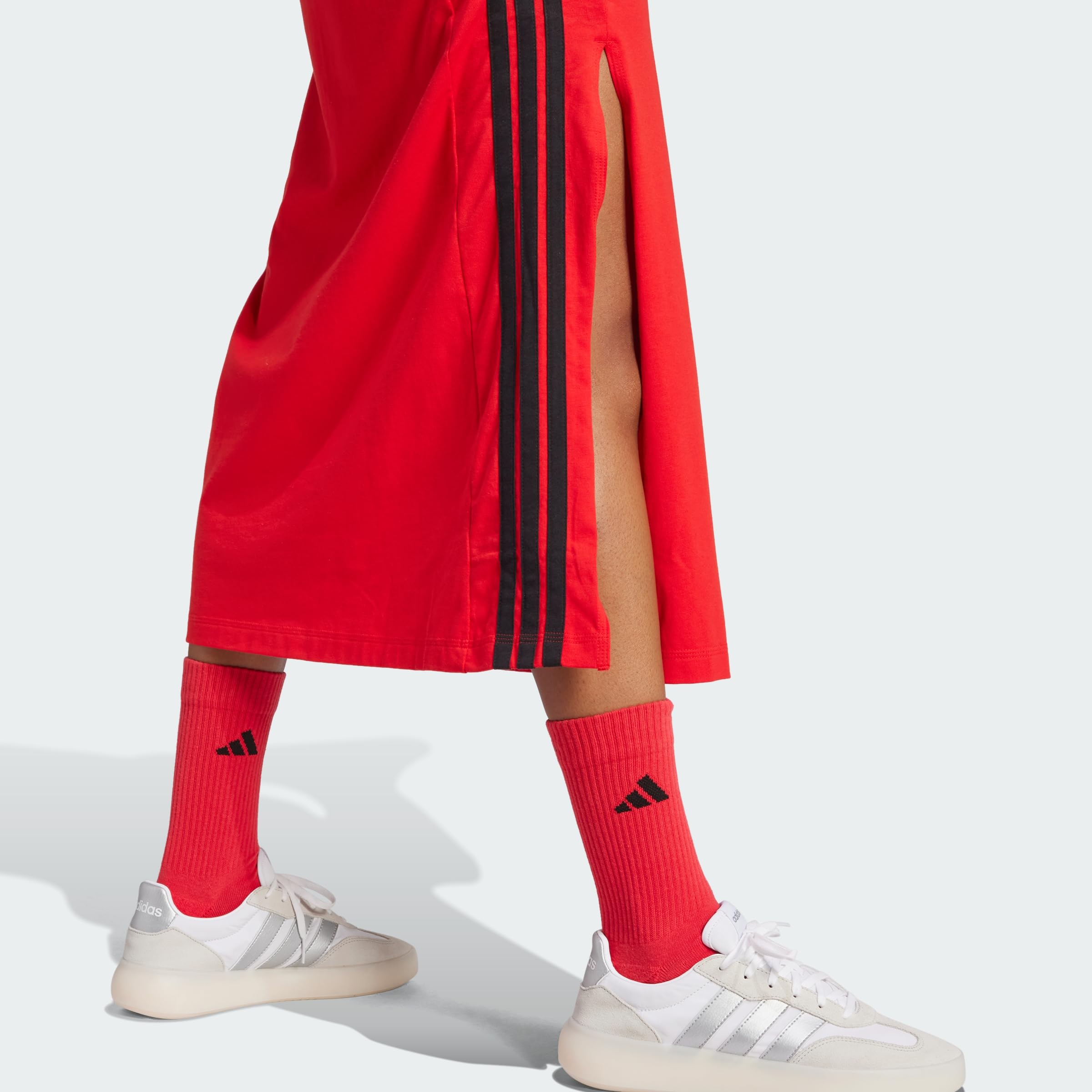 adidas Women's Essentials 3-Streifen Long Racerback Kleid