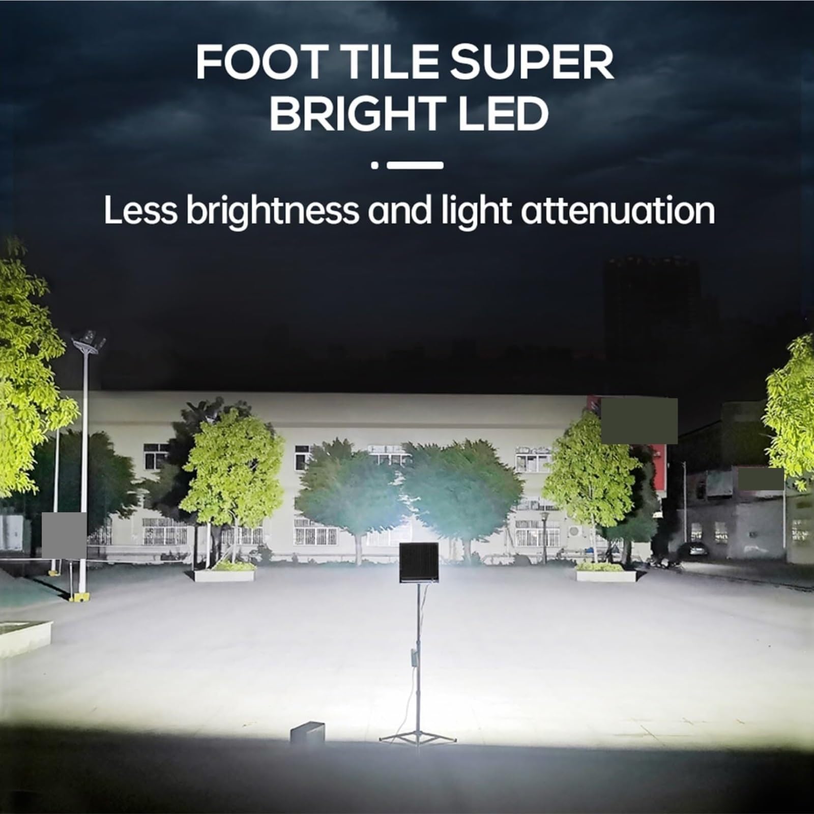 Lampy bezpieczeństwa Światło Halogenowe LED 50W 100W 200W 300W Światła Zewnętrzne Oświetlenie Reflektor Uliczny IP66 Wodoodporna Ściana, Oświetla Najszerszy Obszar do ogrodu(50W_6500 K COOL WHITE)