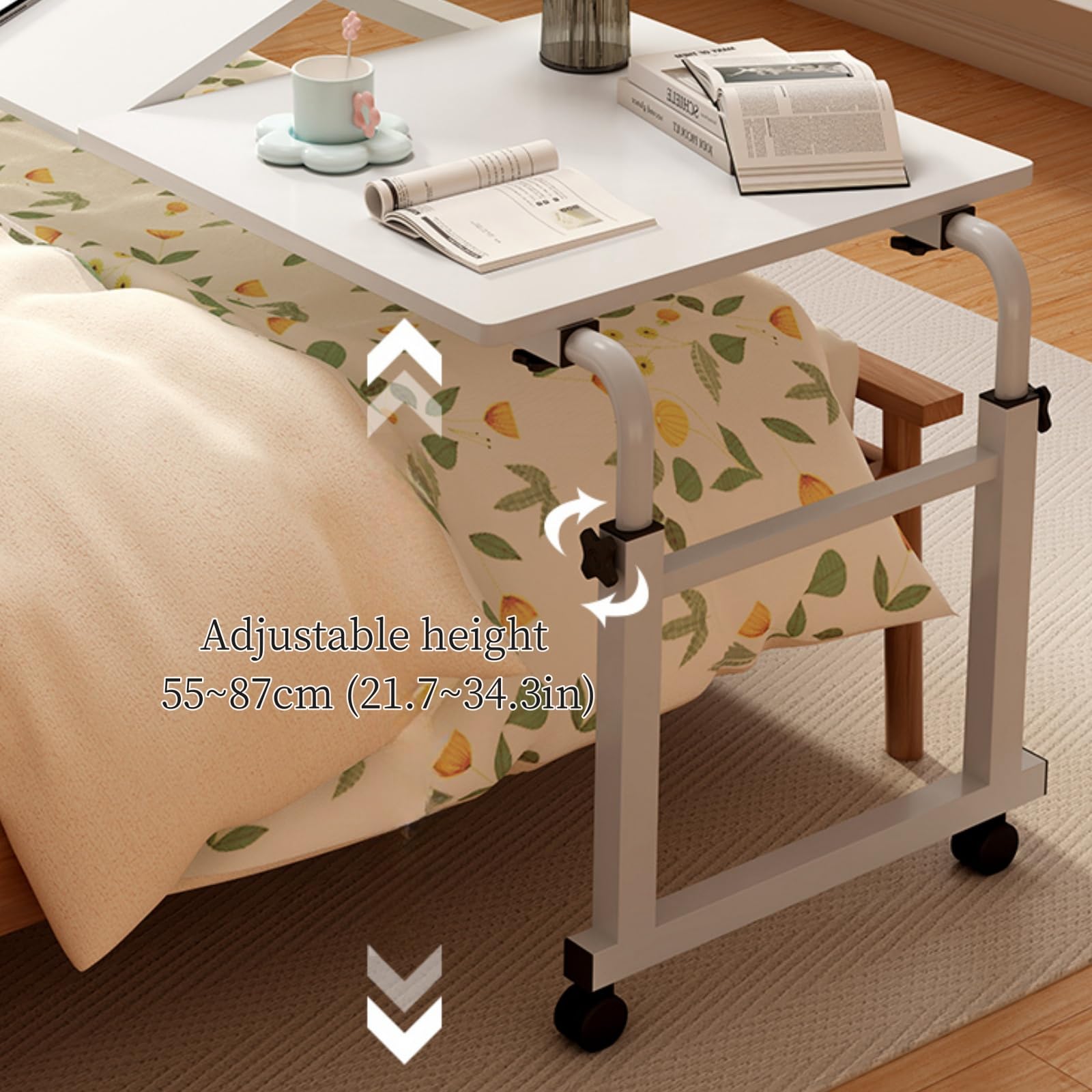 Escritorio de Cama sobre la Mesa de la Cama con Ruedas Mesa sobre la Cama Escritorio sobre la Cama Mesa sobre la Cama Escritorio móvil Mesa de Cama con Ruedas Mesa de computadora para Cama M