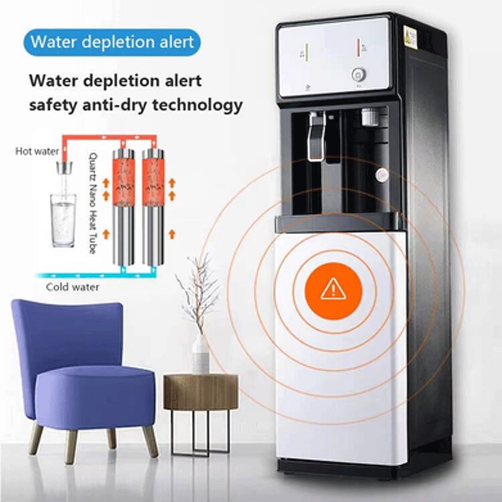 dispenser acqua Distributore D'acqua Indipendente Per La Scuola,collegamento Diretto Alla Rete Idrica,Con Sistema Di Purificazione Dell'acqua A 4 Stadi Integrato,Refrigeratore D'acqua Calda E Fredda