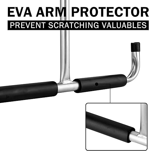 Miniatura 3 de CARTMAN Colgador de ganchos de almacenamiento de kayak para interiores de garaje resistente, soporte colgante de pared para sillas plegables,