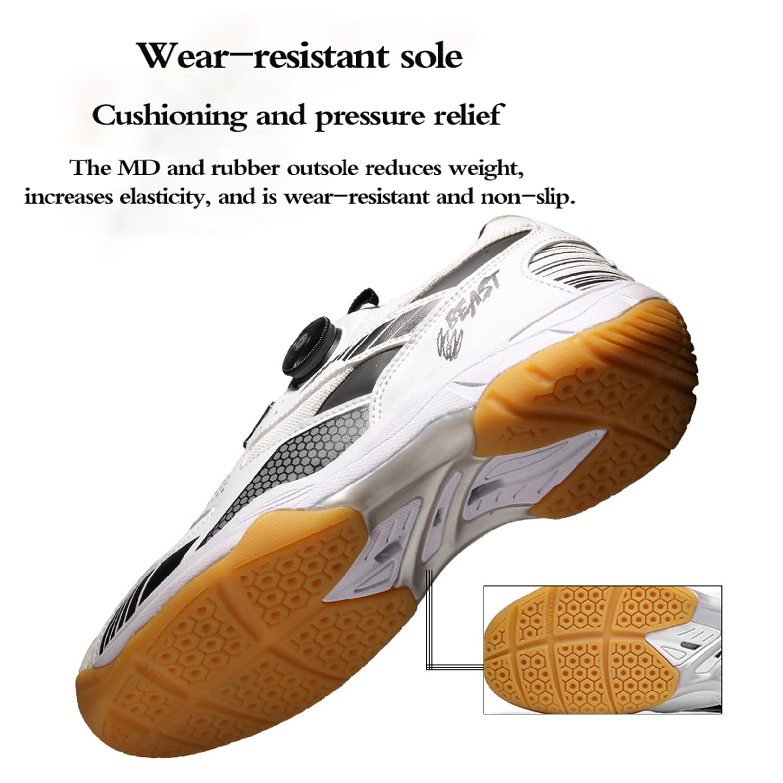 Zapatos De Bádminton,Zapatillas de Voleibol para Hombre y Mujer,Zapatillas De Tenis De Mesa,Zapatos de Squash,Antideslizantes,para Squash,Tenis de Mesa,ráquetbol y Voleibol