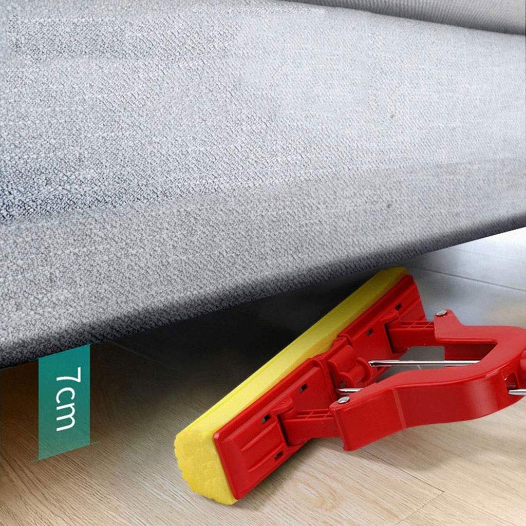 Fregona de Microfibra Limpiador de fregona de Piso de Microfibra Reutilizable con Mango Extensible para Piso de Madera Dura