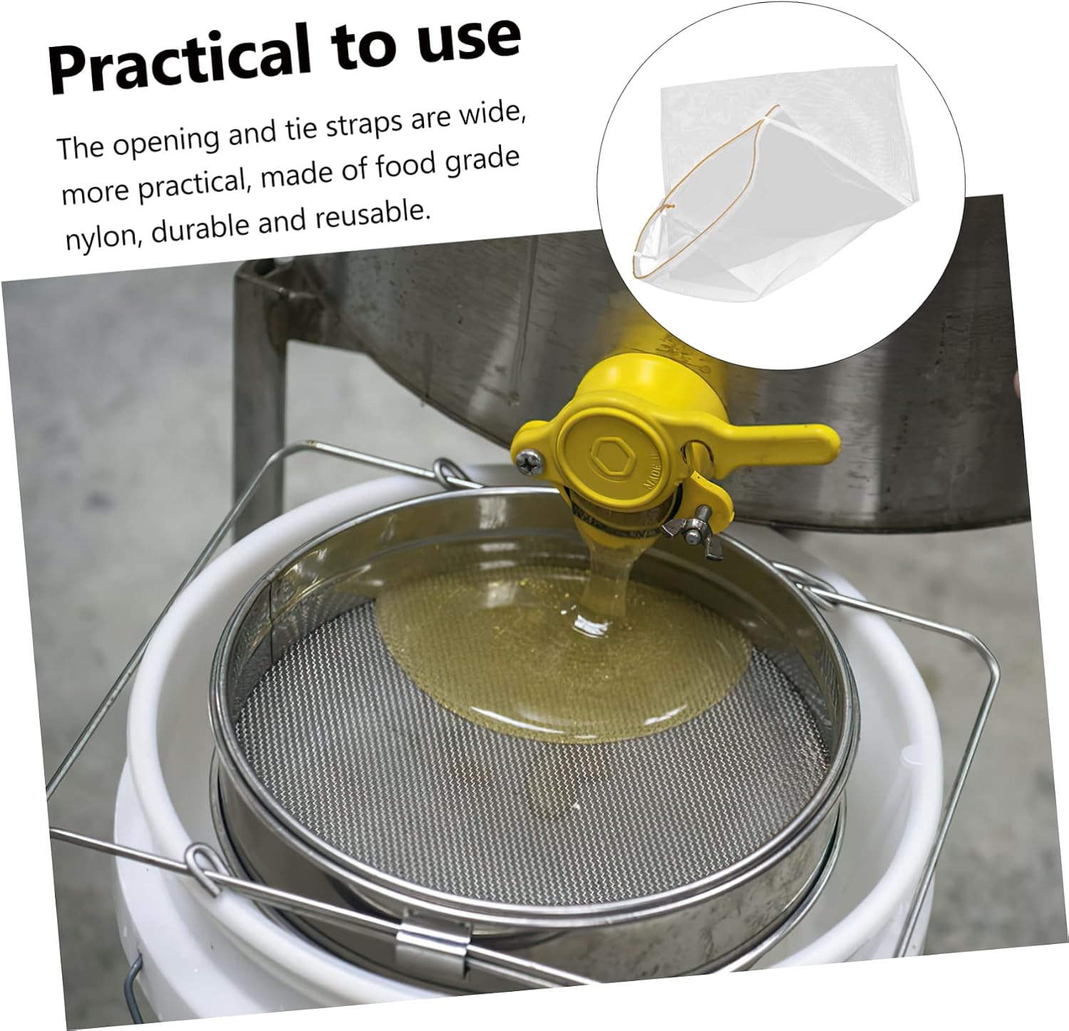 Mesh Brewing Bag 10pcs 120 Grit Nylon Honey Filter Bag