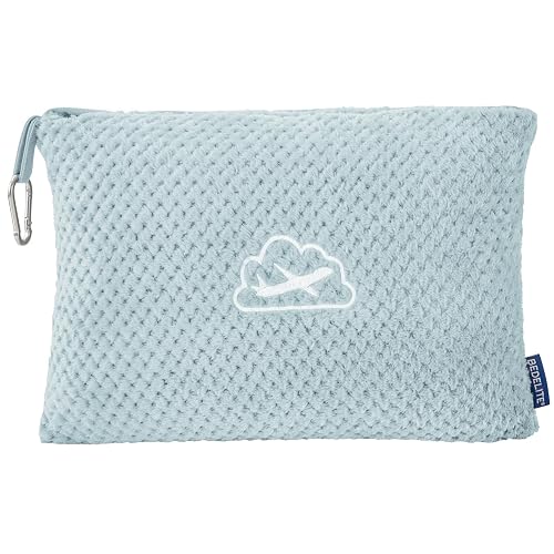 BEDELITE Travel Blanket with Bag, Ultra-Soft Jacquard Fleece Blanket with