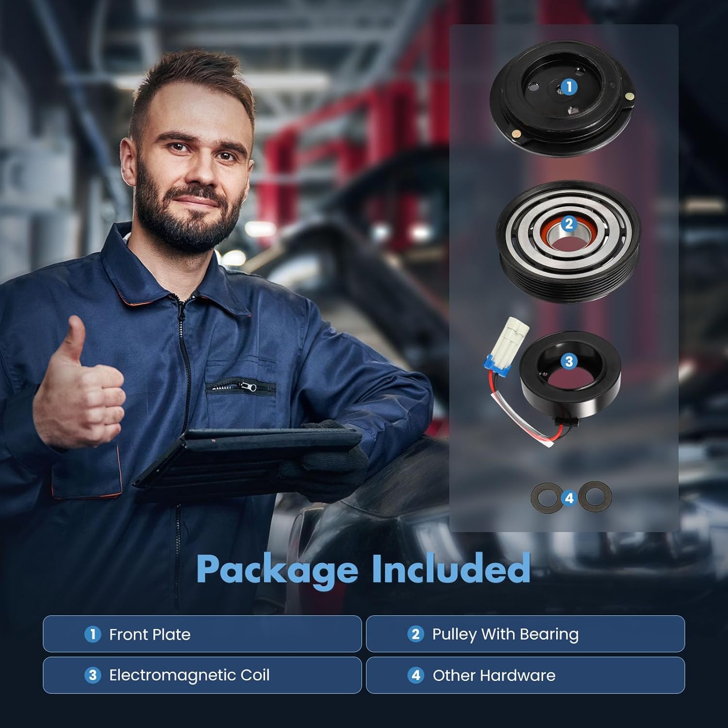 ECCPP A/C Compressor Clutch 2007-2011 for Chevrolet HHR 2.4L 2006-2010 For Chevrolet Cobalt 2.2L AC Clutch