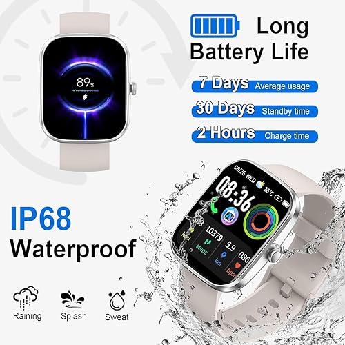 Miniatura 7 de AI Smart Watch with ChatGPT, 1.91" Bluetooth Calling Smartwatch for Men Women, 110+ Fitness Modes Activity Tracker, Sleep/Heart Rate/Calorie