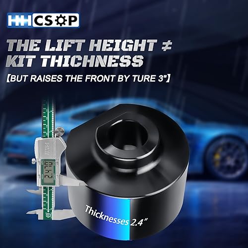 Miniatura 4 de Kit de elevación de nivelación delantera de 3 pulgadas compatible con Ford F250 F350 Super Duty 1999-2022  Ford F150 1981-1996  Ford Excursion