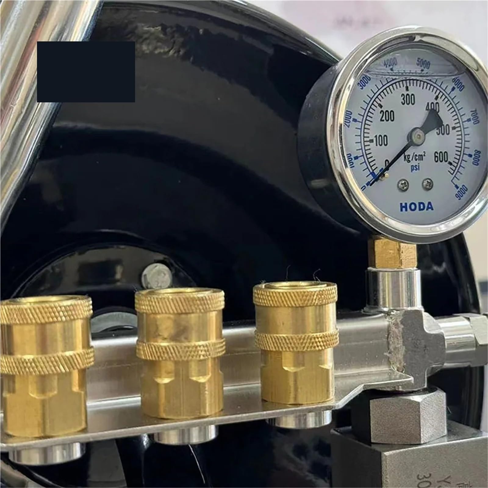buse haute pression Bobines de tuyau manuelles télescopiques compactes à haute pression 100 pieds avec vanne régulation