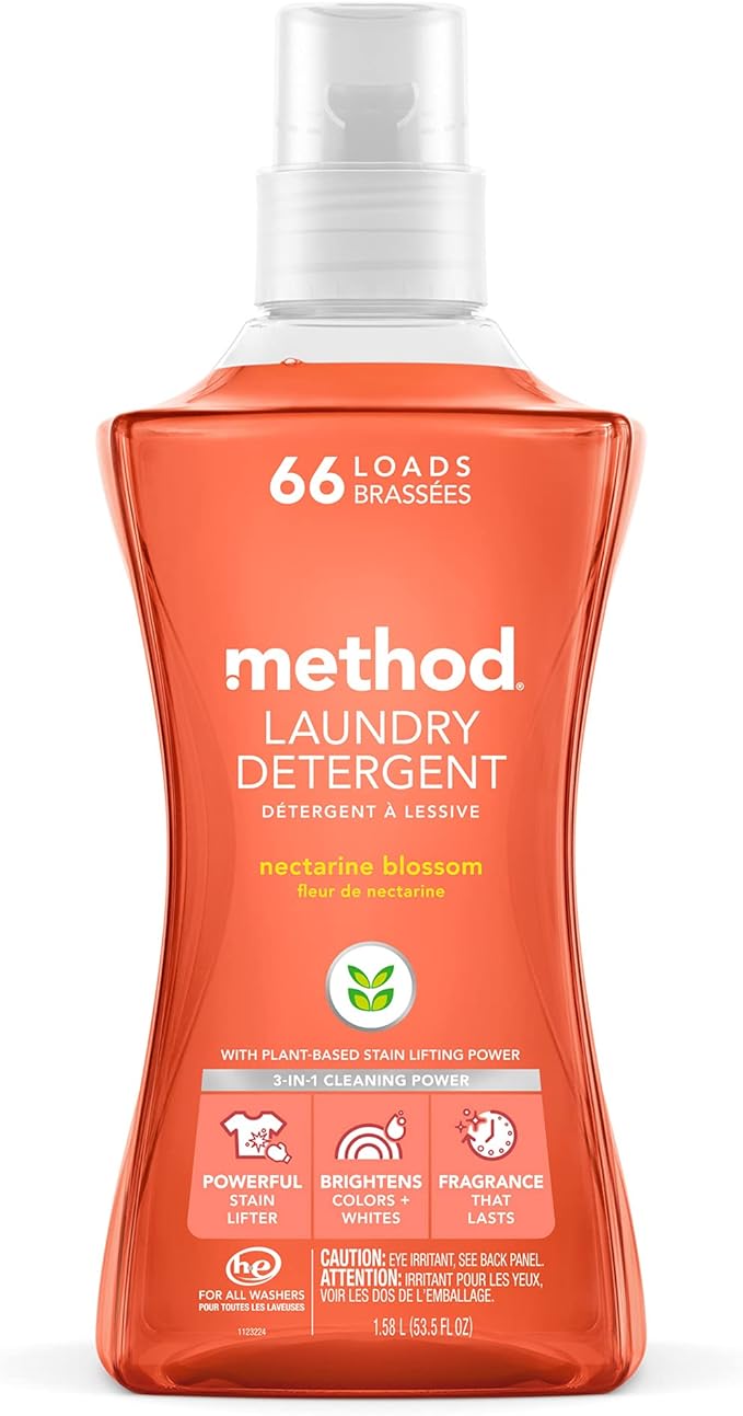 Method Laundry Detergent, Nectarine Blossom, 53.5 Ounces