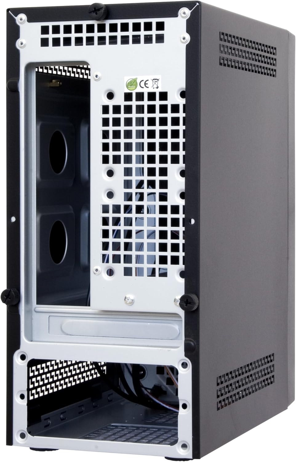 Chieftec BT-02B-U3 Mesh Mini-ITX PC Case, rear-internal view