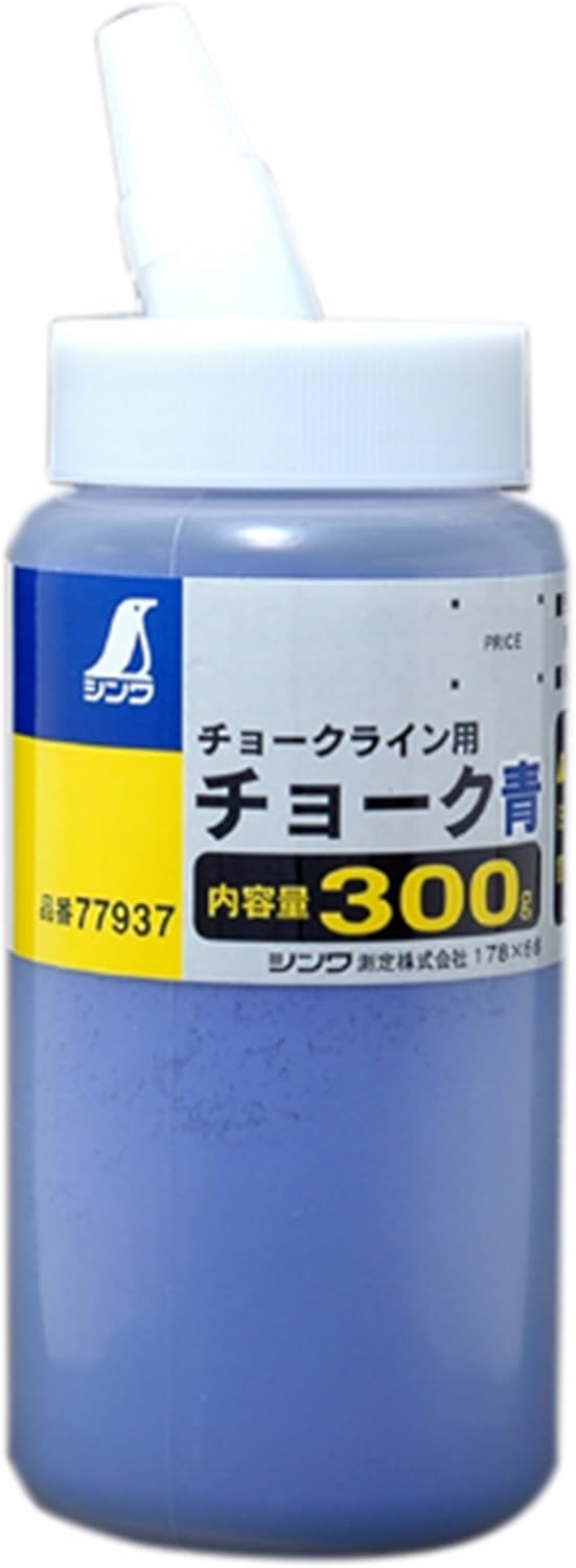 Shinwa Sokutei 77937 Choke for Line Chalk, Powdered Chalk, Blue, 10.6 oz (300 g)