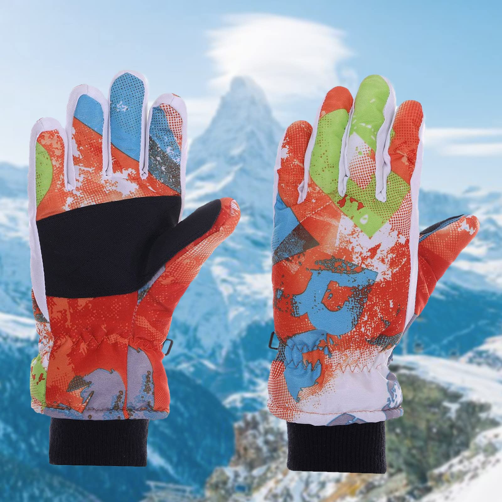 Gants Combinés Avec Poche Coupe-vent Pour Garçons Et