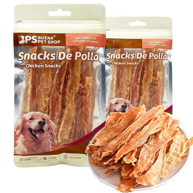 BPS Snacks Naturales para Perros y Gatos 100% Carne Pura, Liofilizado, Alto en Proteína, Bajo en Grasa
