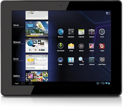 Coby Kyros 9.7-Inch Android 4.0 8 GB 4:3 Capacitive Multi-Touchscreen Internet Tablet with Built-In Camera, Black MID9742-8