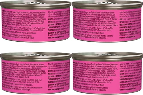Miniatura 3 de Rawz Natural Premium - Alimento húmedo enlatado para gatos triturado, paquete de 12 variedades de pollo, 4 sabores, (pollo y pato, pollo e hígado,
