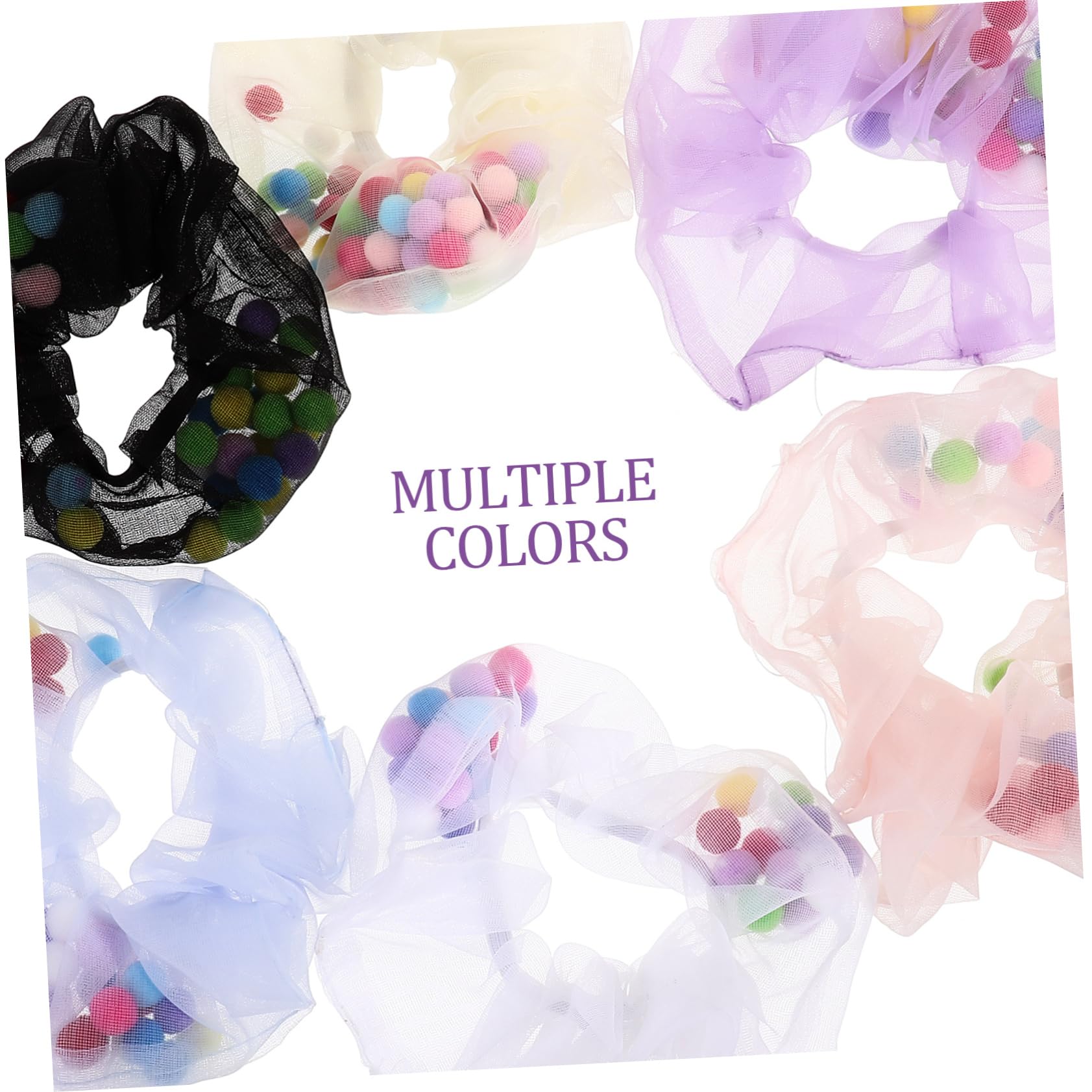 FOMIYES 30piezas Scrunchies De Pelo De Accesorios De Cabello Para Mujeres y Niñas Elásticos y Suaves Para Uso Diario y Ocasiones Especiales
