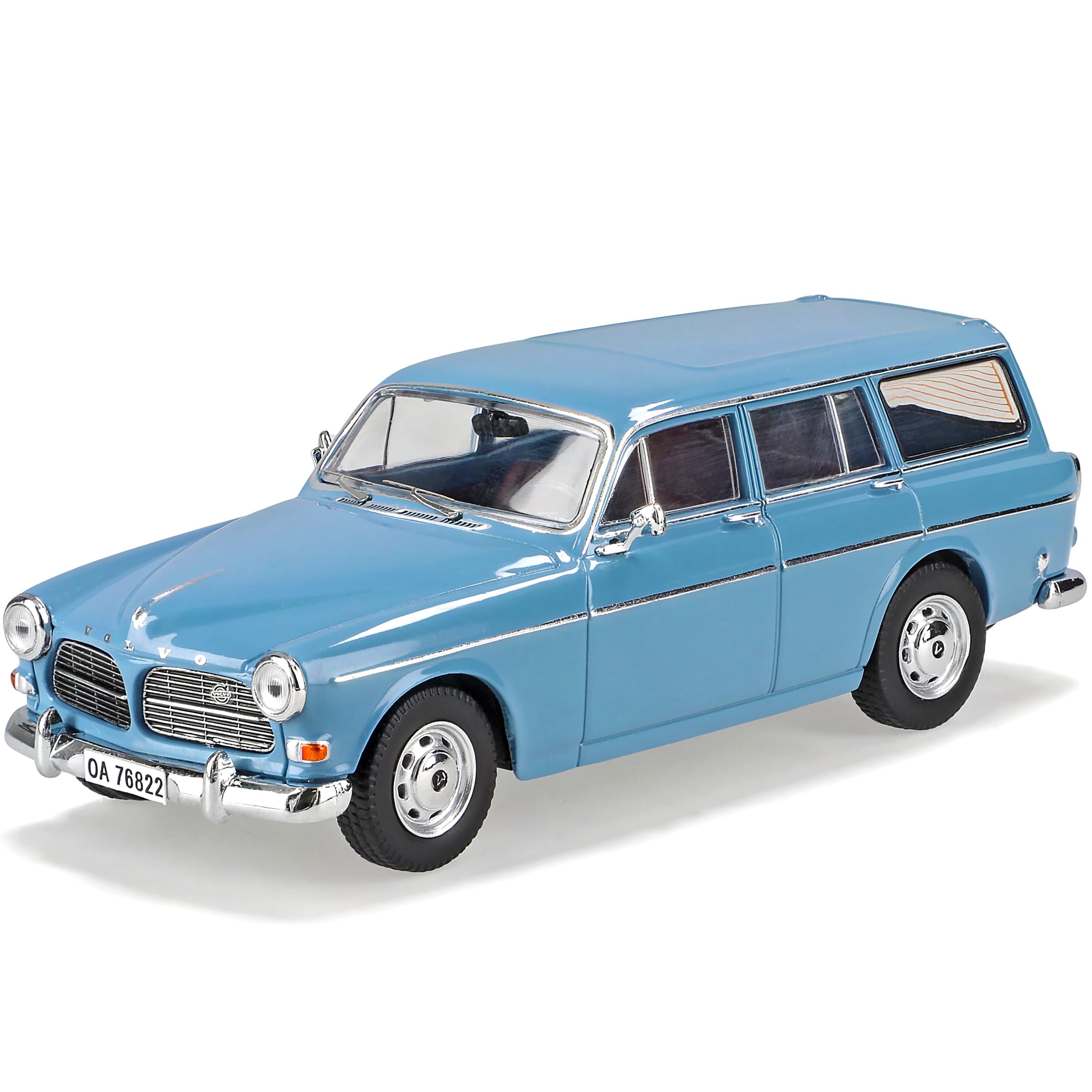 alles-meine.de GmbH Volvo 220 Amazon 1962 Kombi Hell Blau limitiert 1 von 1008 Triple 9 1/43 PremiumX Modell Auto mit individiuellem Wunschkennzeichen