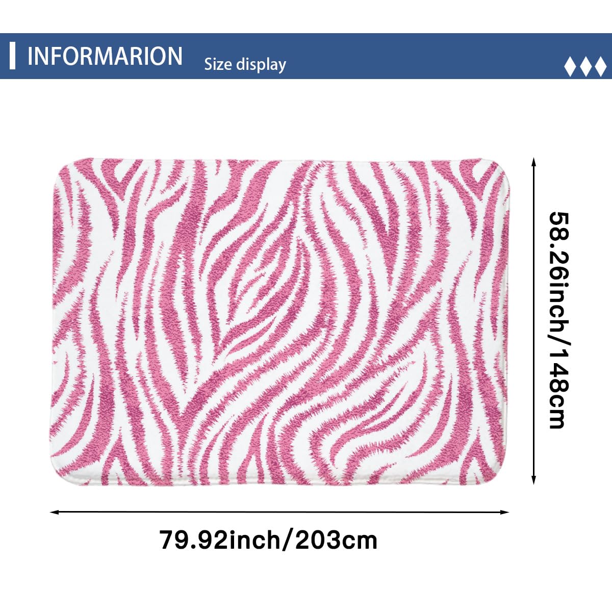 Amazon | カーペット ピンクのヒョウ柄 ラグマット 絨毯 150×200cm 約