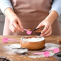 Vista 5 de Meanplan Paquete de 80 cucharadas medidoras de plástico a granel (0.7 onzas líquidas, 20 cc 1.33 cucharadas 4 cucharaditas) cucharaditas